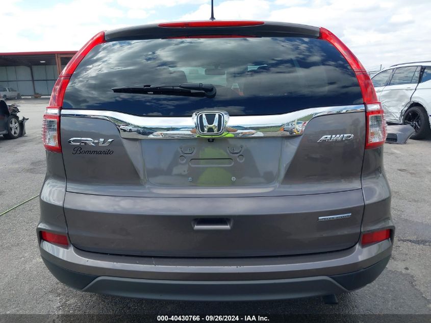 2016 Honda Cr-V Se VIN: 5J6RM4H44GL111888 Lot: 40430766