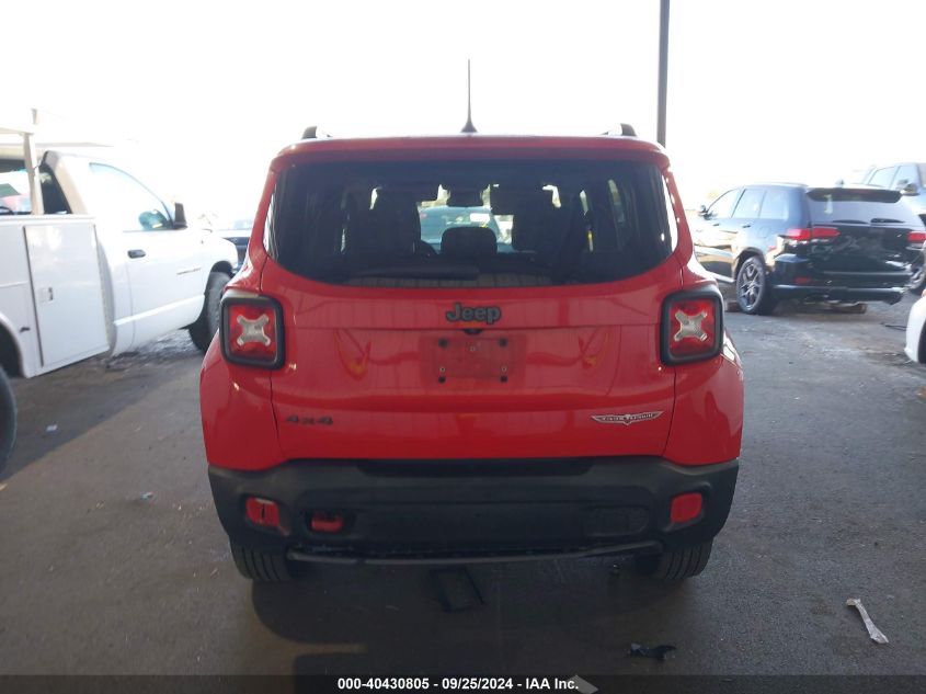 2016 Jeep Renegade Trailhawk VIN: ZACCJBCTXGPC53360 Lot: 40430805