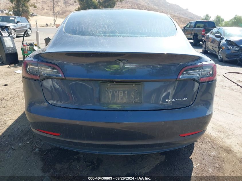 2019 Tesla Model 3 VIN: 5YJ3E1EB1KF432647 Lot: 40430809