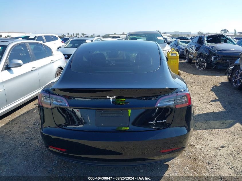 2022 Tesla Model 3 VIN: 5YJ3E1EB4NF191655 Lot: 40430847