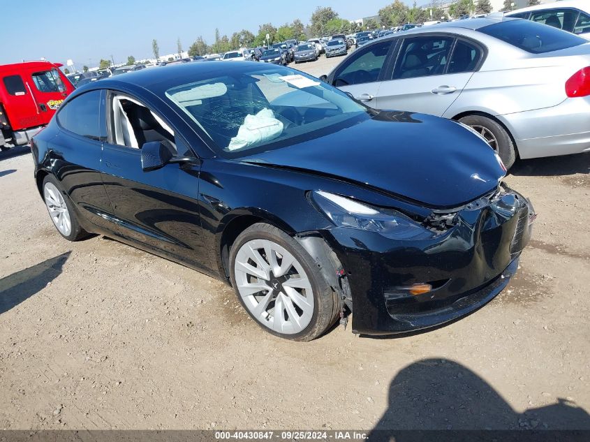 VIN 5YJ3E1EB4NF191655 2022 Tesla Model 3, Long Rang... no.1