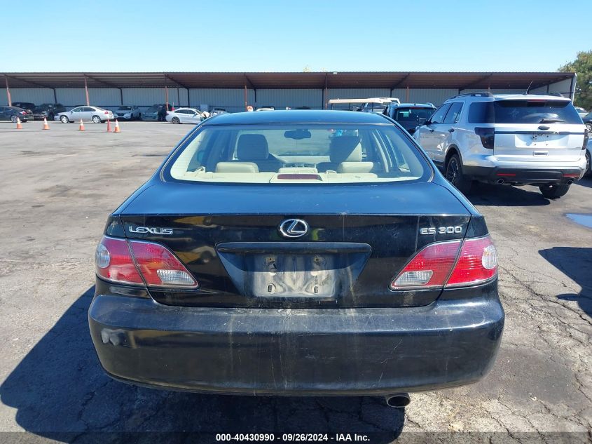 2003 Lexus Es 300 VIN: JTHBF30G130150689 Lot: 40430990