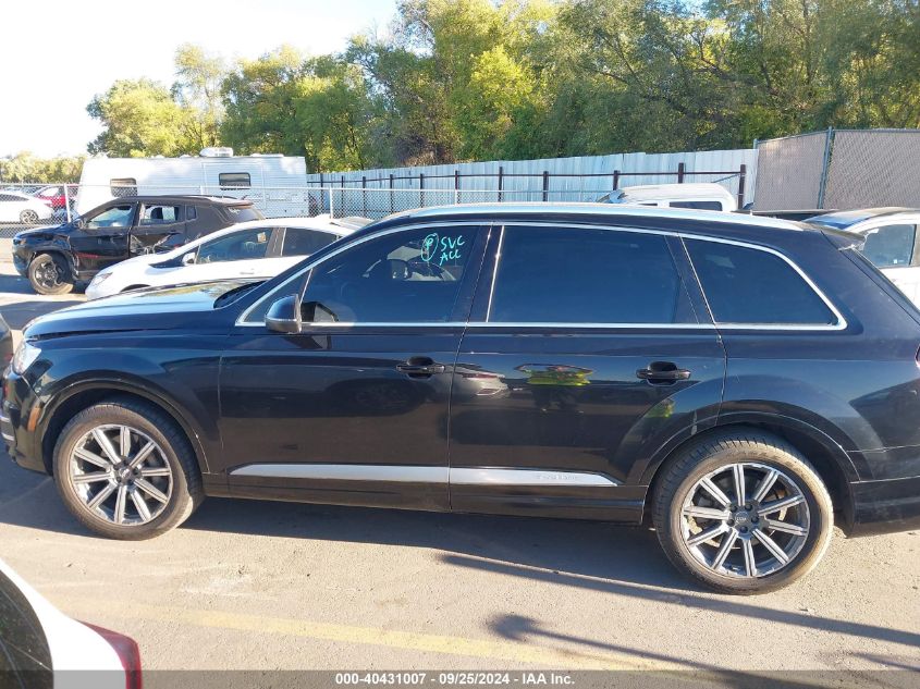 2017 Audi Q7 3.0T Premium VIN: WA1VAAF72HD052919 Lot: 40431007