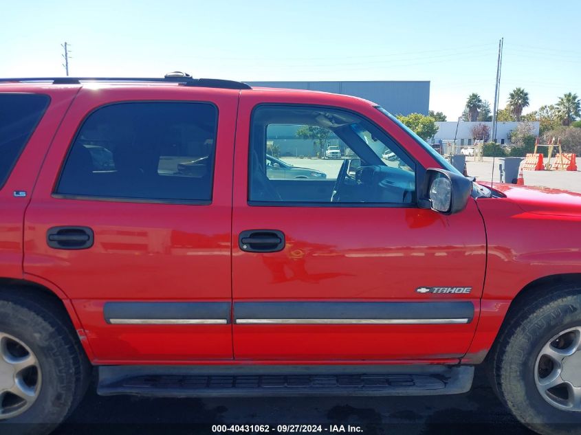 2002 Chevrolet Tahoe Ls VIN: 1GNEK13T42R296318 Lot: 40431062