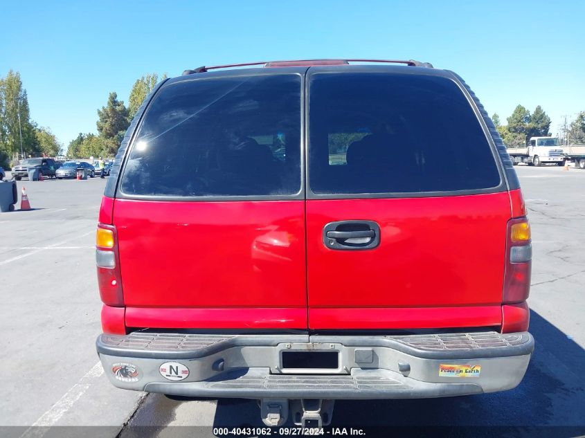 2002 Chevrolet Tahoe Ls VIN: 1GNEK13T42R296318 Lot: 40431062