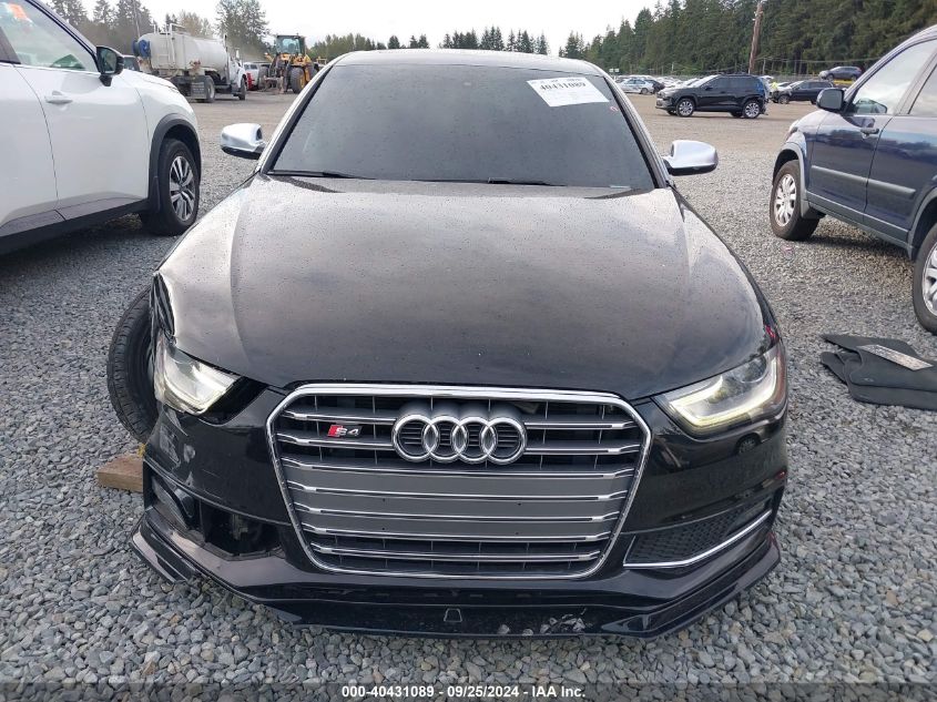 2014 Audi S4 3.0T Premium Plus VIN: WAUBGAFL4EA077500 Lot: 40431089