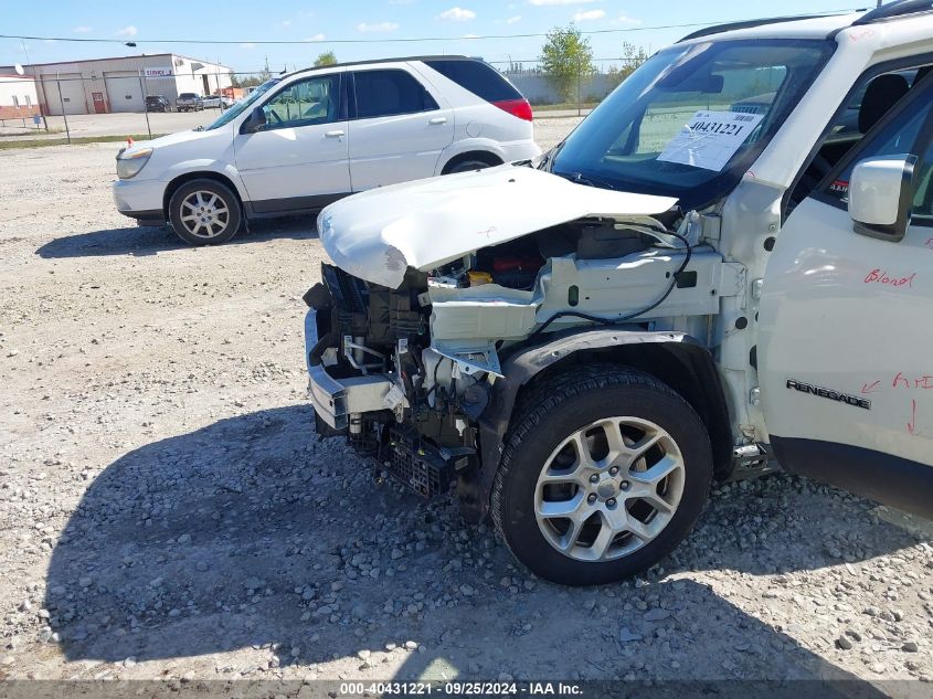 2018 Jeep Renegade Latitude Fwd VIN: ZACCJABB4JPJ68442 Lot: 40431221