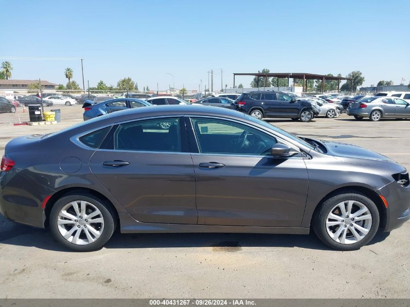 2016 Chrysler 200 Touring VIN: 1C3CCCFB2GN186706 Lot: 40431267