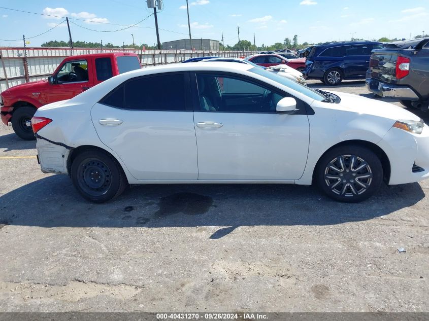 2017 Toyota Corolla Le VIN: 2T1BURHE3HC860638 Lot: 40431270