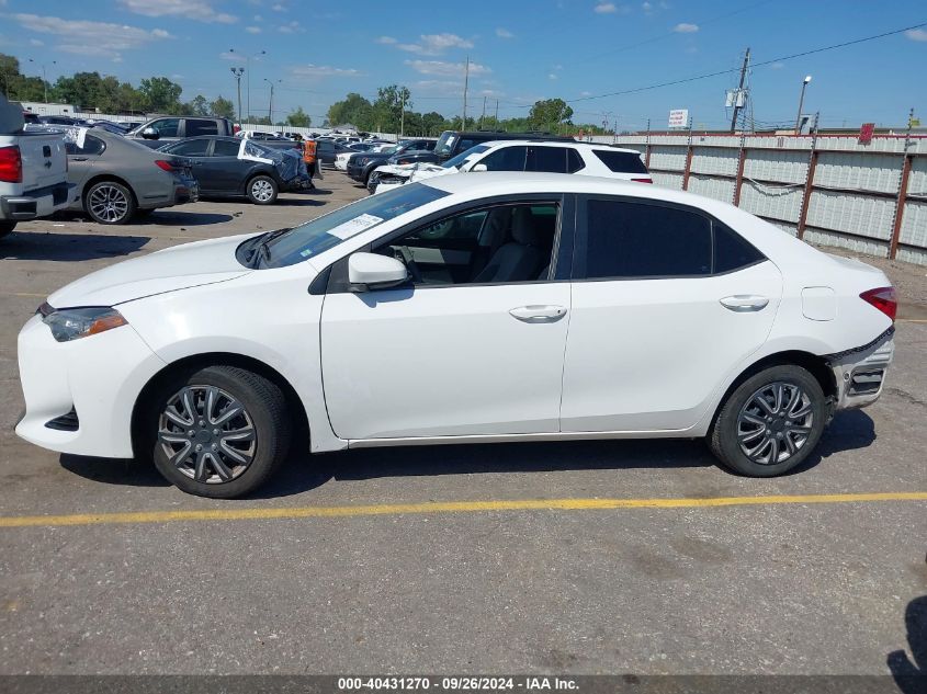 2017 Toyota Corolla Le VIN: 2T1BURHE3HC860638 Lot: 40431270