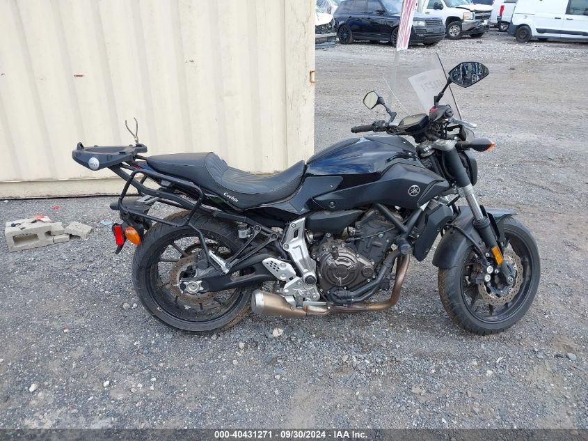 2016 Yamaha Fz07 VIN: JYARM06E5GA005807 Lot: 40431271