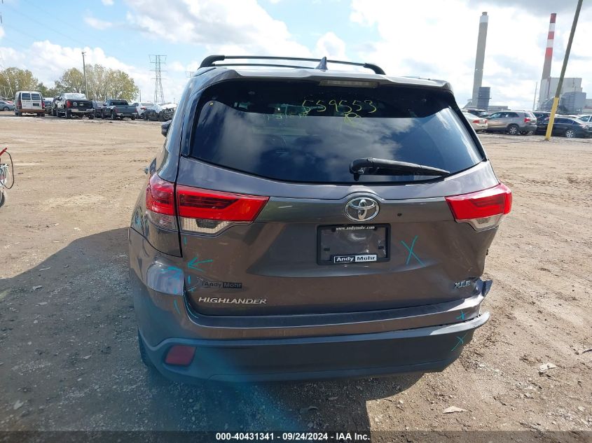 2019 Toyota Highlander Xle VIN: 5TDKZRFH6KS559553 Lot: 40431341