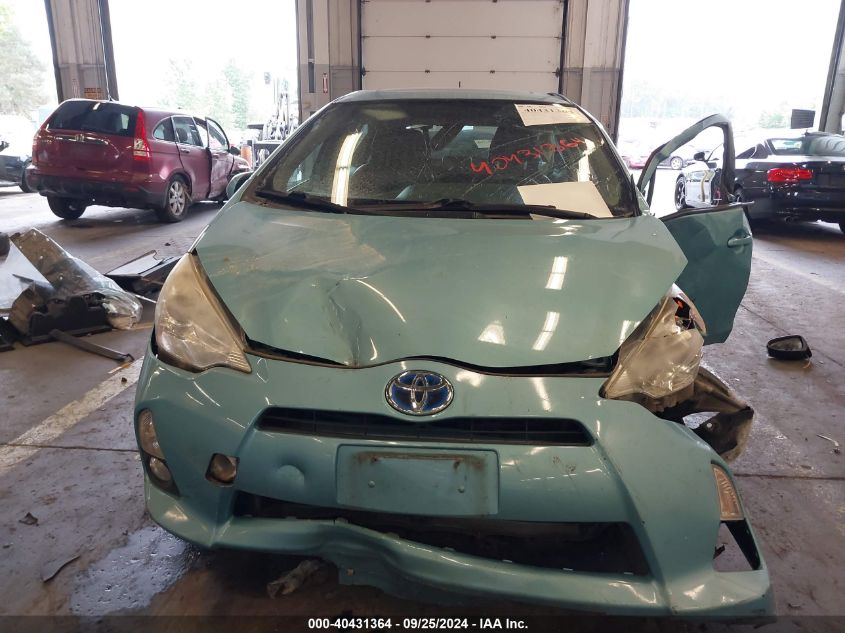 2012 Toyota Prius C Four VIN: JTDKDTB38C1030545 Lot: 40431364