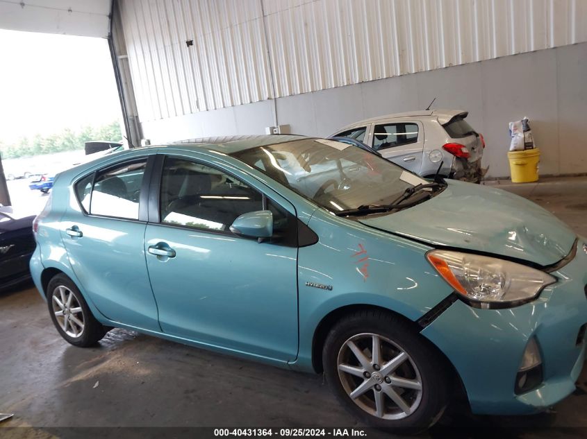 2012 Toyota Prius C Four VIN: JTDKDTB38C1030545 Lot: 40431364