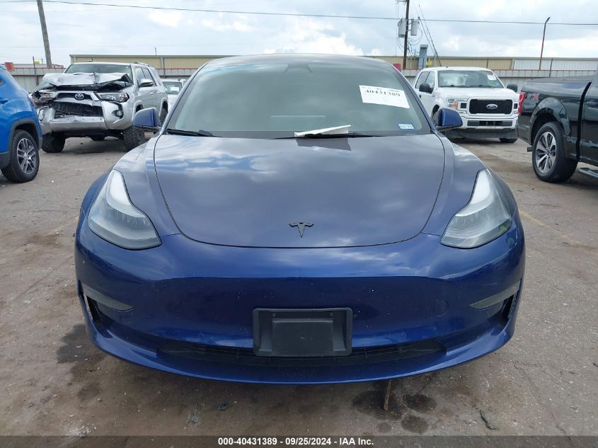 2022 Tesla Model 3 VIN: 5YJ3E1EAXNF188718 Lot: 40431389