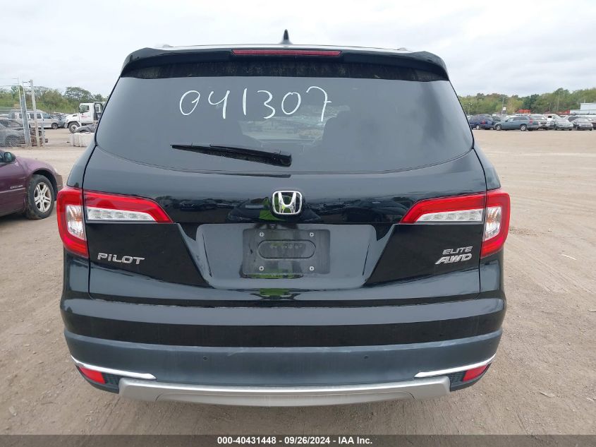 5FNYF6H02KB041307 2019 Honda Pilot Elite