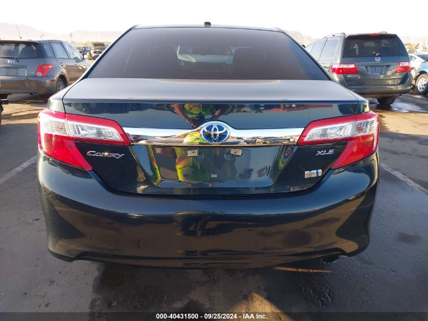 2014 Toyota Camry Hybrid Xle VIN: 4T1BD1FK2EU113326 Lot: 40431500