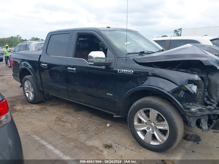 2017 Ford F-150 Platinum VIN: 1FTEW1EG9HFC24389 Lot: 40431604