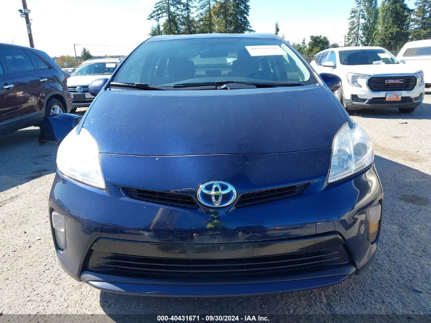 2012 Toyota Prius Two VIN: JTDKN3DU3C1529546 Lot: 40431671