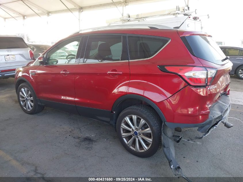 2017 FORD ESCAPE TITANIUM - 1FMCU9J98HUD26972