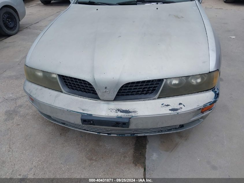 2002 Mitsubishi Diamante Vr-X VIN: 6MMAP87P12T022677 Lot: 40431871