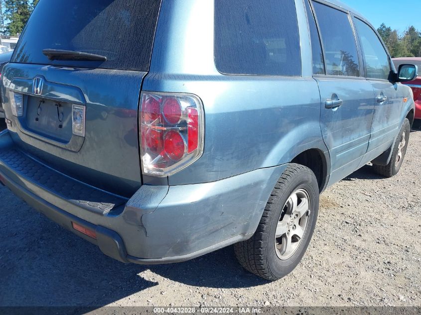 5FNYF28466B007663 2006 Honda Pilot Ex