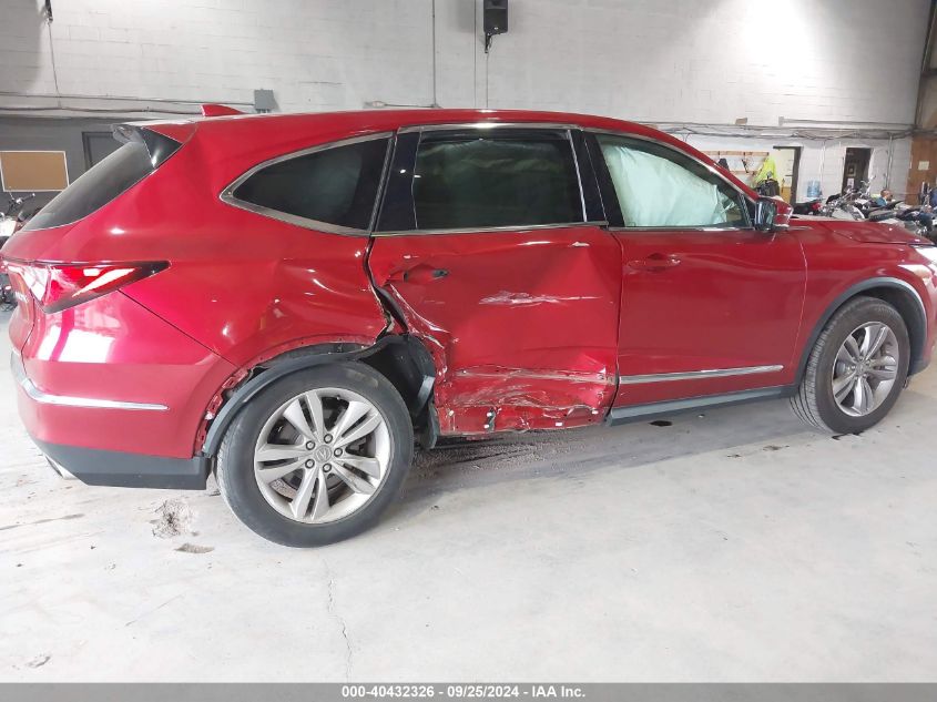 5J8YE1H34NL008019 2022 Acura Mdx Standard