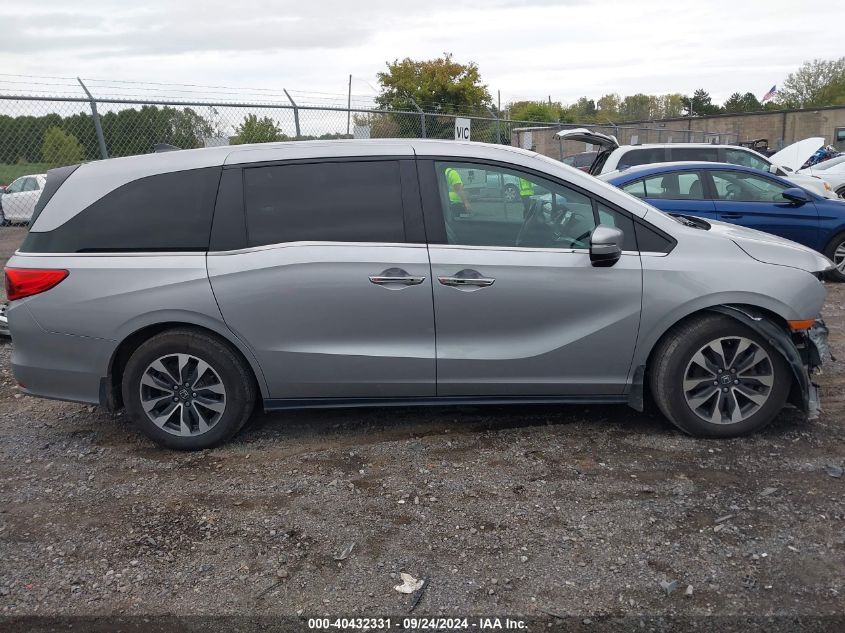 2022 Honda Odyssey Ex-L VIN: 5FNRL6H79NB030464 Lot: 40432331