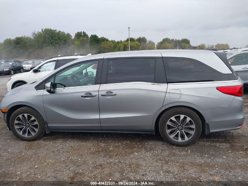 2022 Honda Odyssey Ex-L VIN: 5FNRL6H79NB030464 Lot: 40432331