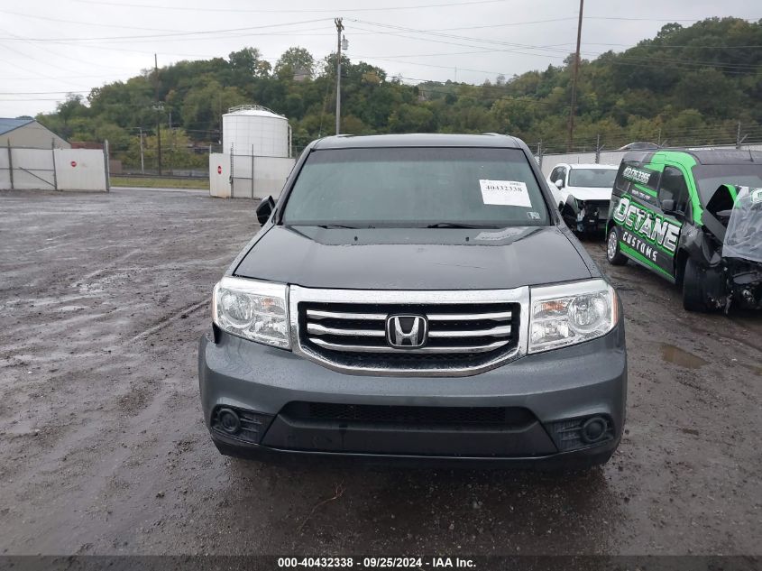 2012 Honda Pilot Lx VIN: 5FNYF4H20CB086060 Lot: 40432338