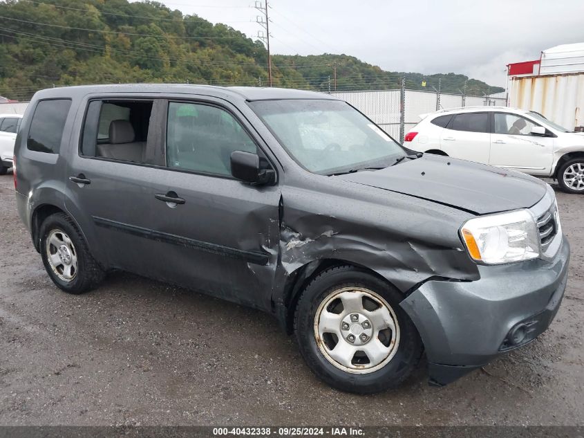 2012 Honda Pilot Lx VIN: 5FNYF4H20CB086060 Lot: 40432338