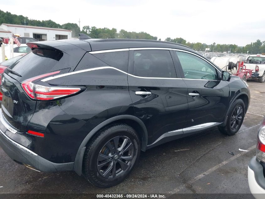 2018 Nissan Murano Sv VIN: 5N1AZ2MG4JN120249 Lot: 40432365