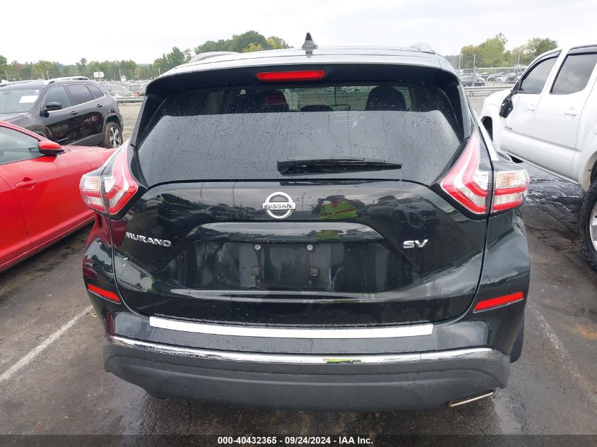 2018 Nissan Murano Sv VIN: 5N1AZ2MG4JN120249 Lot: 40432365