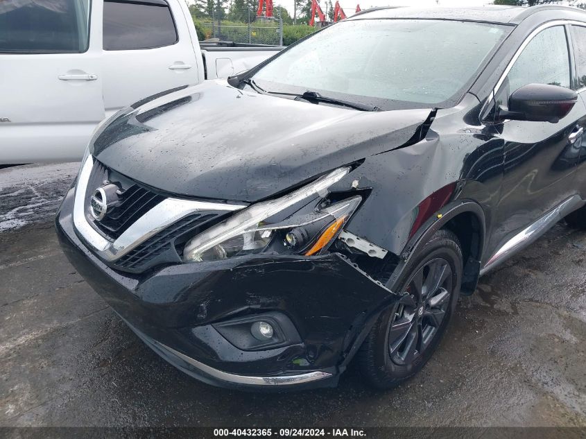 2018 Nissan Murano Sv VIN: 5N1AZ2MG4JN120249 Lot: 40432365