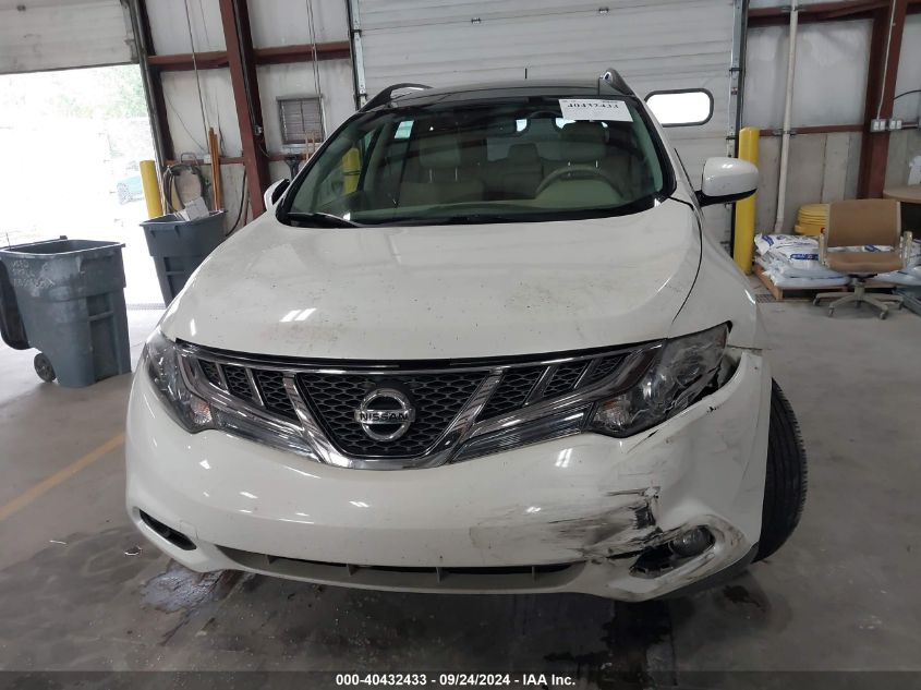 2013 Nissan Murano Sl VIN: JN8AZ1MWXDW320285 Lot: 40432433