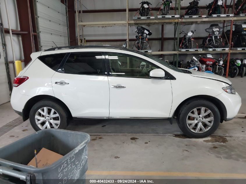 2013 Nissan Murano Sl VIN: JN8AZ1MWXDW320285 Lot: 40432433