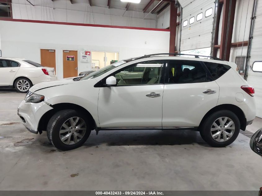 2013 Nissan Murano Sl VIN: JN8AZ1MWXDW320285 Lot: 40432433