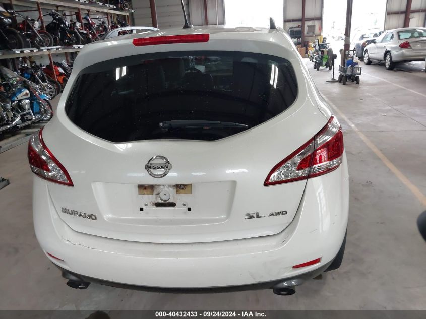 JN8AZ1MWXDW320285 2013 Nissan Murano Sl