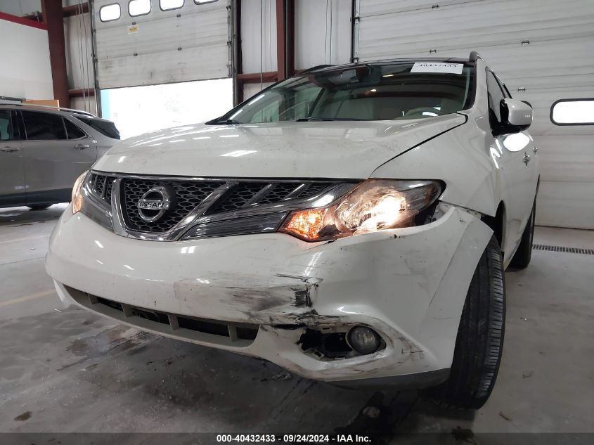 2013 Nissan Murano Sl VIN: JN8AZ1MWXDW320285 Lot: 40432433