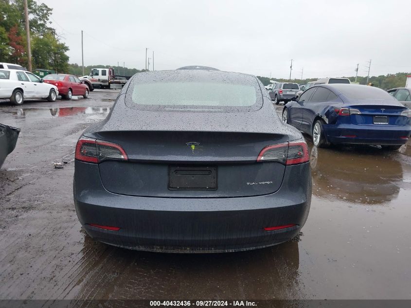 2023 Tesla Model 3 Long Range Dual Motor All-Wheel Drive VIN: 5YJ3E1EBXPF709304 Lot: 40432436