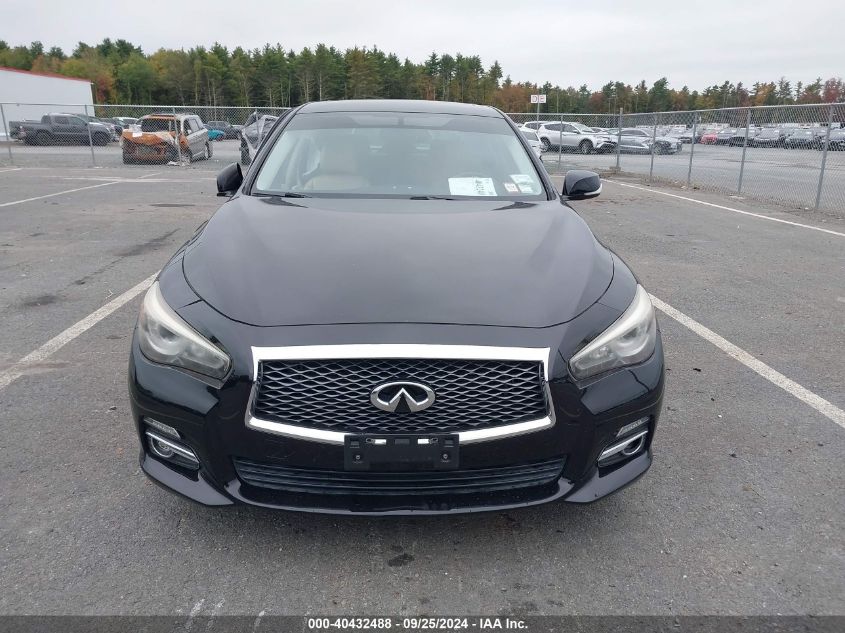 2014 Infiniti Q50 Premium VIN: JN1BV7AR9EM698353 Lot: 40432488