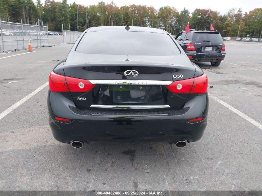 2014 Infiniti Q50 Premium VIN: JN1BV7AR9EM698353 Lot: 40432488