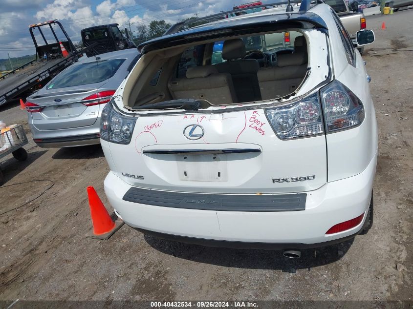 2009 Lexus Rx 350 VIN: 2T2GK31U59C068238 Lot: 40432534