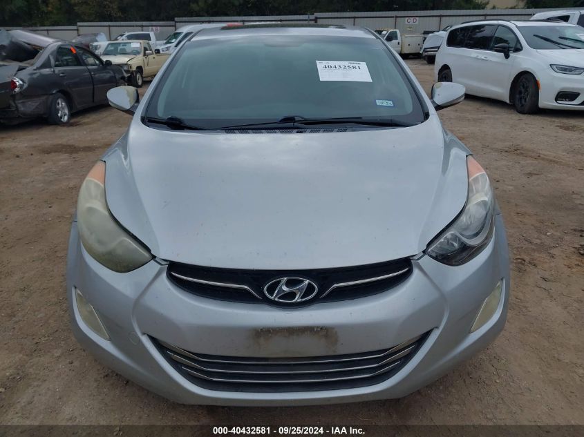 2012 Hyundai Elantra Limited VIN: 5NPDH4AE7CH098091 Lot: 40432581