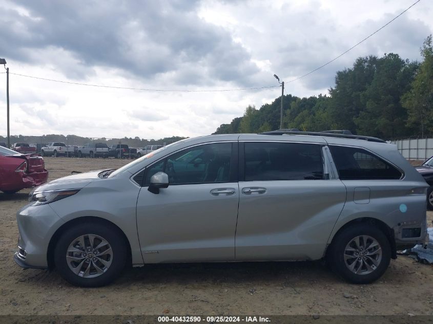 2021 Toyota Sienna Xle VIN: 5TDYSKFC0MS029057 Lot: 40432590