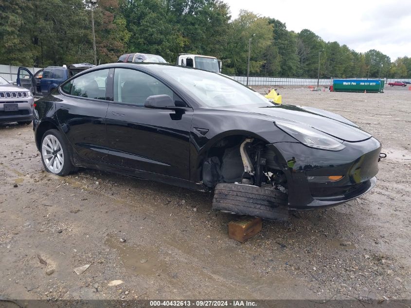 2021 Tesla Model 3 Long Range Dual Motor All-Wheel Drive VIN: 5YJ3E1EB6MF916395 Lot: 40432613