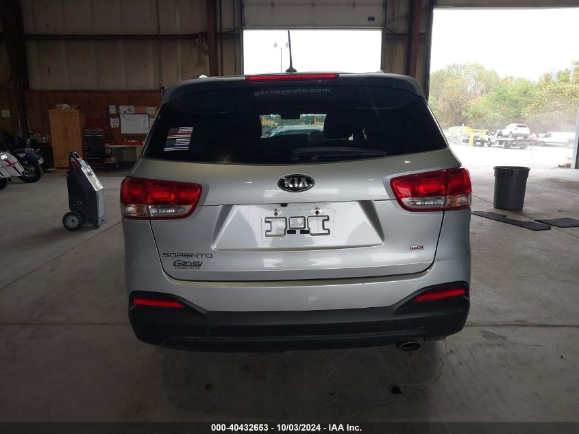 5XYPGDA36HG250438 2017 Kia Sorento 2.4L Lx