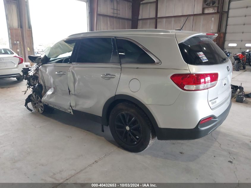 VIN 5XYPGDA36HG250438 2017 KIA Sorento, 2.4L Lx no.3