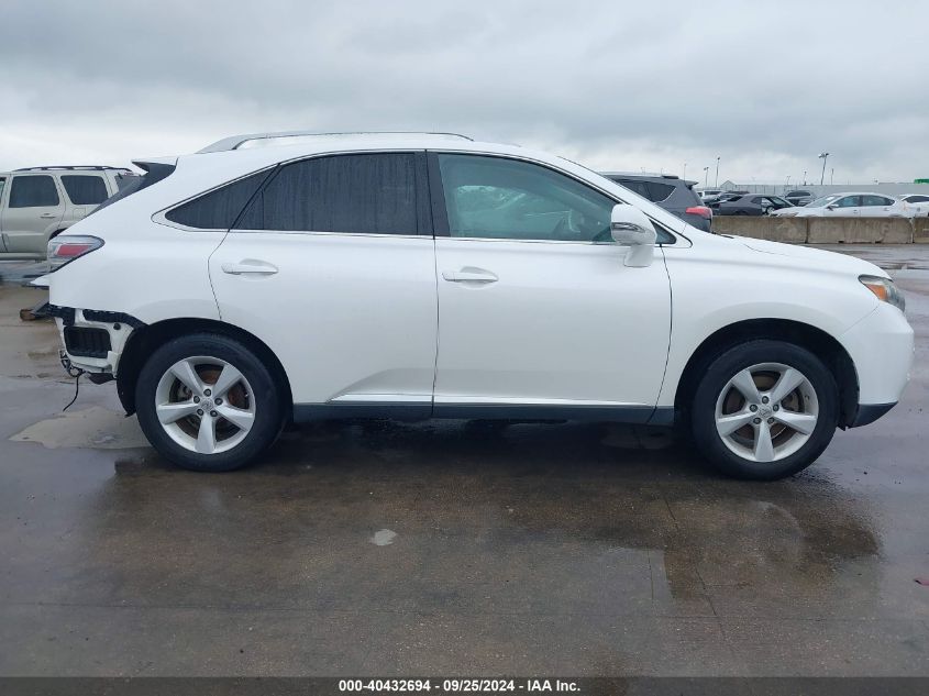 2012 Lexus Rx 350 VIN: 2T2BK1BA2CC139860 Lot: 40432694