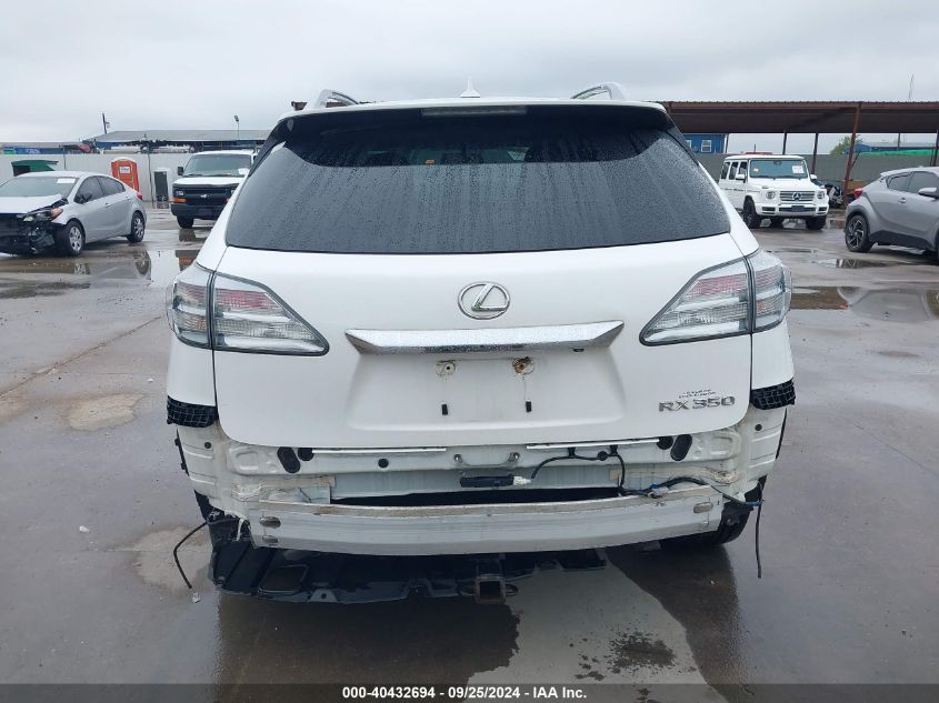 2012 Lexus Rx 350 VIN: 2T2BK1BA2CC139860 Lot: 40432694